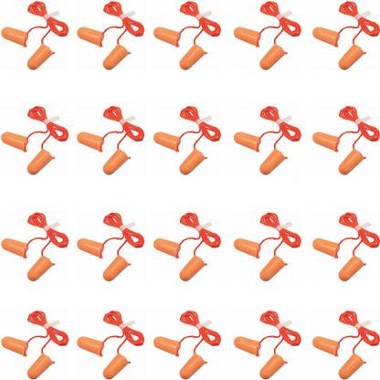 3M Ear Plugs Noise Reducing | For Meditation | During Study | While Travelling | Sleeping Ear Plug (Orange) (Pack of-20) Ear Plug