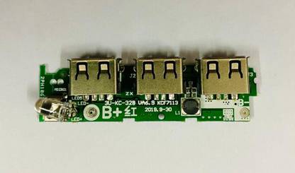 dv electronics 3USB Power Bank Charging Module Circuit Board Step Up Boost Power Supply Module Power Supply Electronic Hobby Kit Micro Controller Board Electronic Hobby Kit