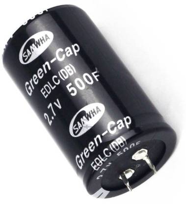 DHRUV-PRO 1 pcs New 2. 7V 500F Super Farad Capacitor 35 * 60mm Super Capacitor New K85 Electronic Components Electronic Hobby Kit