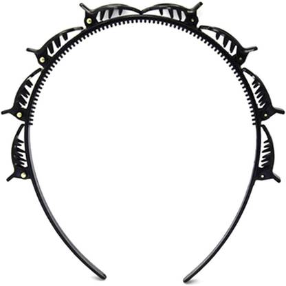 R H lifestyle Pack of 1 Hair Styling Twist Plait Clip Front Twister Headbands for Knitting Head Band