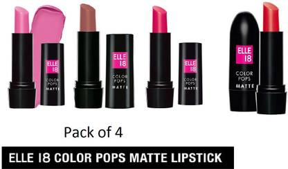 ELLE 18 Lipstick Blast Combo pack of 4