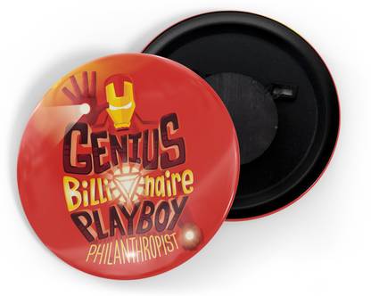dhcrafts Iron Man Genius Billionaire Playboy Philanthropist Pack Of 1 Fridge Magnet Pack of 1