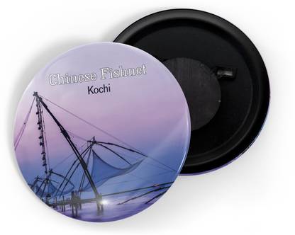 dhcrafts Multicolor Chinese Fishnet Kochi D2 Pack Of 1 Fridge Magnet Pack of 1