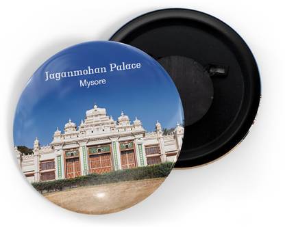 dhcrafts Multicolor Jaganmohan Palace Mysore Pack Of 1 Fridge Magnet Pack of 1