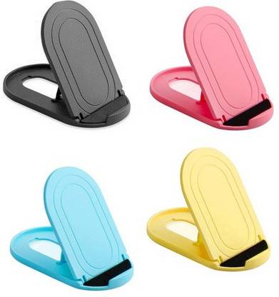 RPMSD Pack of 4 Portable Mini Foldable Adjustable Mobile Stand For Cell Phone Holders Mobile Holder