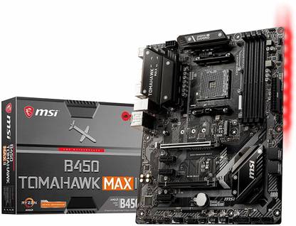 MSI B450 TOMAHAWK MAX II AM4Socket ATX AMD B450 Chipset DDR4 Motherboard for Desktop, Workstation