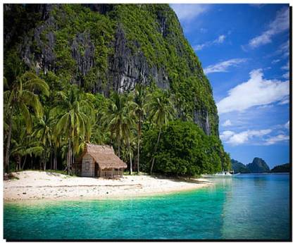 SKY DOT bacuit bay el nido palawan philippines islands lagoons with turquoise waters sandy beaches best scenerys Non Slip Base Mousepad