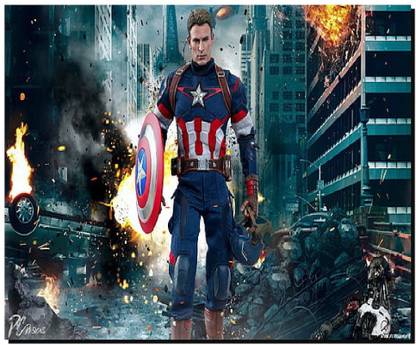SKY DOT marvel-captain-america-chris-evans-the-avengers-age-of-ultron-movie Non Slip Base Mousepad