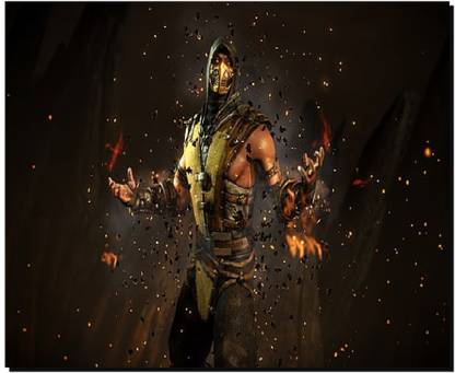 SKY DOT mortal-kombat-x-scorpion-character-mortal-kombat Non Slip Base Mousepad