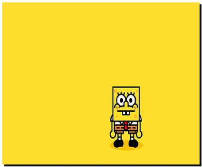 SKY DOT minimalism simple background spongebob squarepants technology vehicles Mousepad