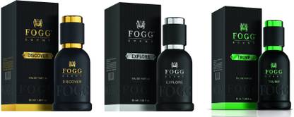 फॉग Scent Discover, Explore and Trump EDP Perfume Pack of 3 (50ML each) 150ML Eau de Parfum  -  150 ml
