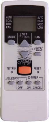 Rworld 123 AC Remote Compatible for WINDOW-RCD2E AC  Remote Controller (White) O GENERAL Remote Controller