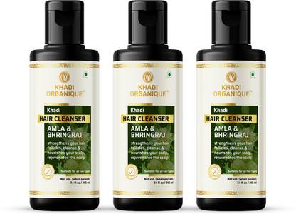 khadi ORGANIQUE Amla & Bhringraj Shampoo for Complete Dandruffcare