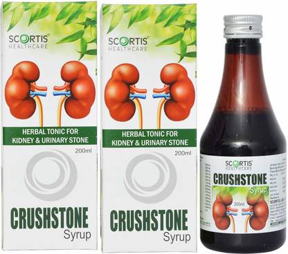 SCORTIS HEALTH CARE Ayurvedic Crush Stone Syrup for Stone in Kidney - 200 ml Pack of 2