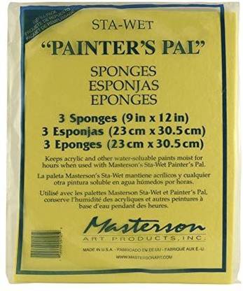 Masterson Sta-Wet Palette Painters Pal, 3 Pack