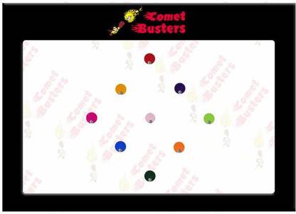 Comet Busters Single Stone Multicolor Round Velvet Bindi Forehead Multicolor Bindis