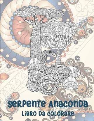 Serpente Anaconda - Libro da colorare