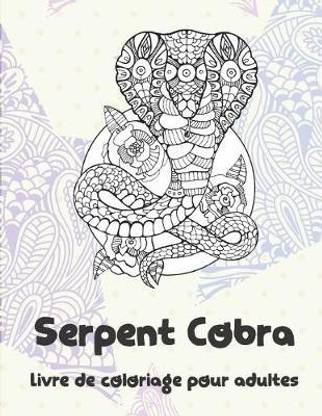 Serpent Cobra - Livre de coloriage pour adultes