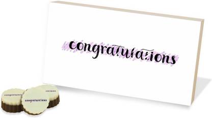 Choco ManualART Congratulation Chocolate Box | Circle Shape | 18 Pcs Chocolates Truffles