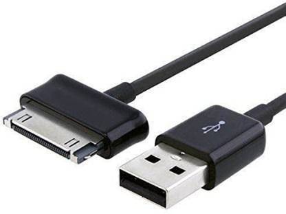 BM Power Cord 1 m Samsung Galaxy Tab 2 P3100 / P3110 / P5100 / P5110/N8000/P1000 Data Charger 1.5 m Micro USB Cable (Compatible with P7500, Black, One Cable)