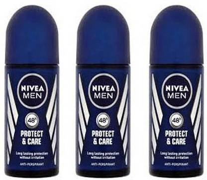 NIVEA Men Protect & Care Roll On (Pack of 2) Deodorant Roll-on - For Men