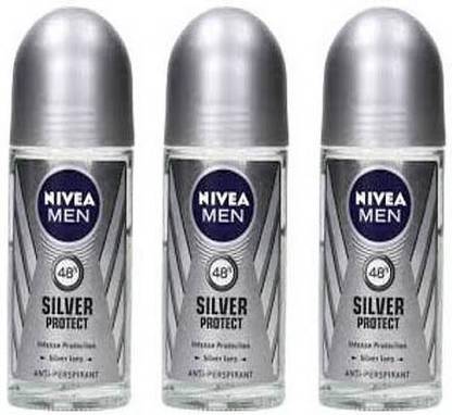 NIVEA Men Silver Protect Roll On ( Pack of 2) Deodorant Roll-on  -  For Men