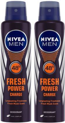 NIVEA Fresh Power Charge Deodorant Spray  -  For Men