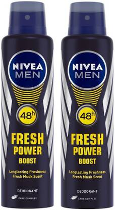 Nivea Men Fresh Power Boost Deodorant Spray  -  For Men