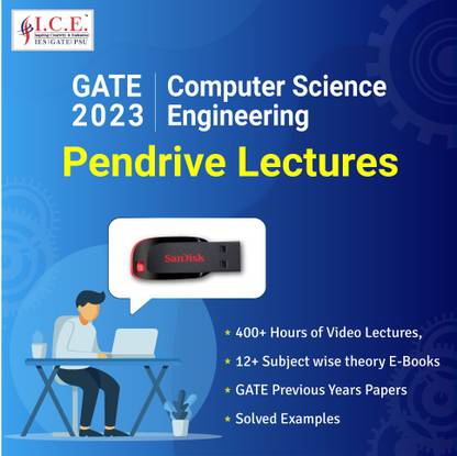 ICE GATE Computer Science 2023: Pendrive Course- Video Lectures (all Subjects)