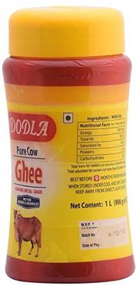 Dodla Ghee 1 Ltr Jar Ghee Plastic Bottle