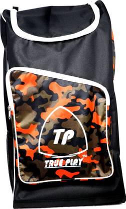 True Play Duffle Cricket Kit Bag Individual Style- Kit Bag with frontal Design – MultiOrange