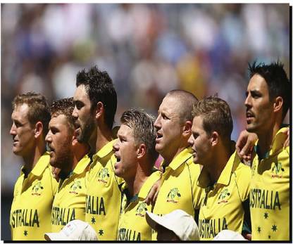 SKY DOT australia cricket team men s yellow australia collared shirt Non Slip Base Mousepad