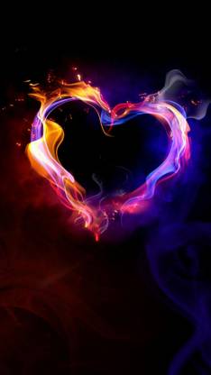 Romantic Heart with Light wall poster wallpaper 12 X 18 Inches Paper Print
