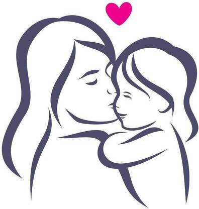 Mummy love you baby wall poster wallpaper 12 X 18 Inches Paper Print