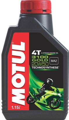 MOTUL 3100 Gold 4T20W-50 Gold Technosynthese Synthetic Blend Engine Oil