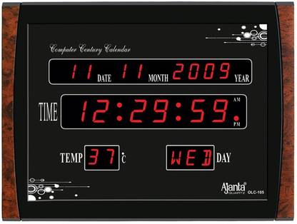 AJANTA Digital 25 cm X 40 cm Wall Clock