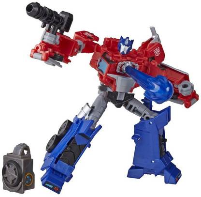 TRANSFORMERS Toys Cyberverse Deluxe Class Optimus Prime Action Figure, Built a Figure, For Kids Ages 6 & Up