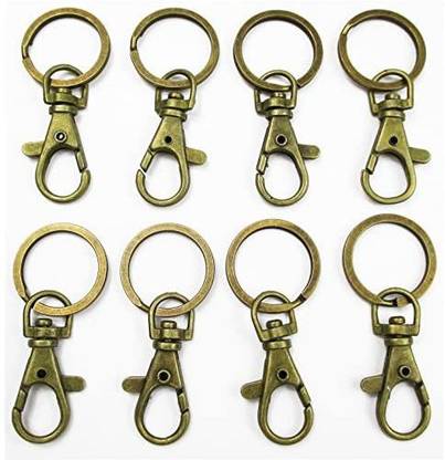 aLL In One Lobster Clasps Claw Swivel Trigger Clips Snap Hooks Bag Key Ring Hook Charms Findings (20Pcs Antique Bronze)