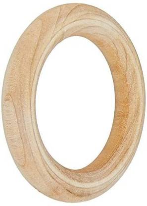 Boye 5 Count Natural Wood Cabone Rings, 2"