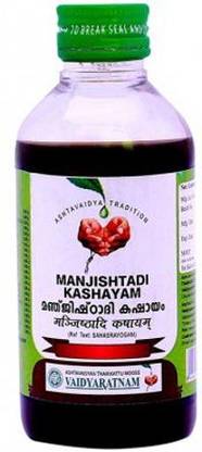 Vaidyaratnam Ayurvedic Product Manjishtadi Kashayam 200 ml (Pack Of 3)_Sold By Go EduX