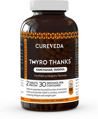 Cureveda Herbal Thyro Thanks- Thyroid Support - pack of 1