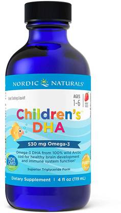 Nordic Naturals Children's DHA Strawberry 4 fl oz(119 ml) Strawberry Flavored Liquid