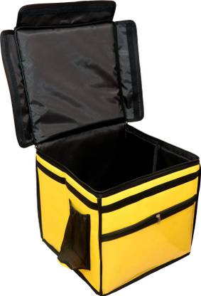Quaffor 16 Inch yellow (food/pizza/cake/zomato/swiggy/beverages/ice-cream) delivery backpack 56 Liters Waterproof Backpack