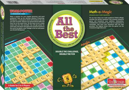 Toymate All The Best - Math a Magic and WordPower Educational Board Games