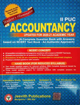 2nd PUC - ACCOUNTANCY [Student's Illuminator: A Complete Question Bank with Answers- An Authentic Approach]