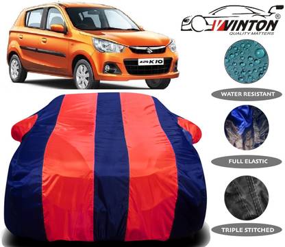 V VINTON Car Cover For Maruti Suzuki Alto K10 (With Mirror Pockets)