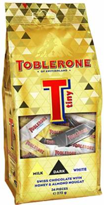 Toblerone Swiss Tiny Mix Dark-Milk And White Chocolate (Imported) Bars