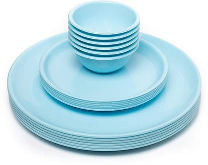swift international Pack of 18 Plastic Dinner Set