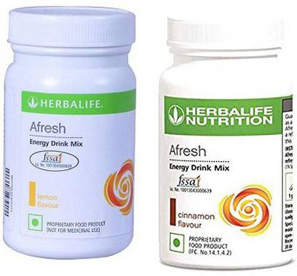 HERBALIFE Afresh Energy Drink Mix - Lemon Flavor & Cinnamon Flavor For Weight Loss Energy Drink