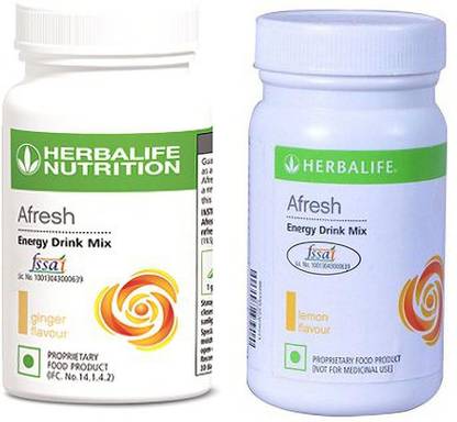 HERBALIFE Afresh Energy Drink Mix - Ginger Flavor & Lemon Flavor For Weight Loss Energy Drink
